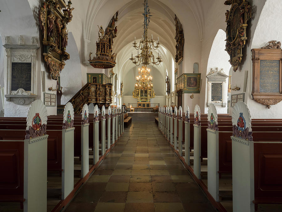 Interiors Of Budolfi Church, Aalborg Photograph by Panoramic Images
