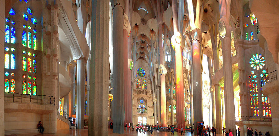Interiors Of La Sagrada Familia Photograph by Panoramic Images