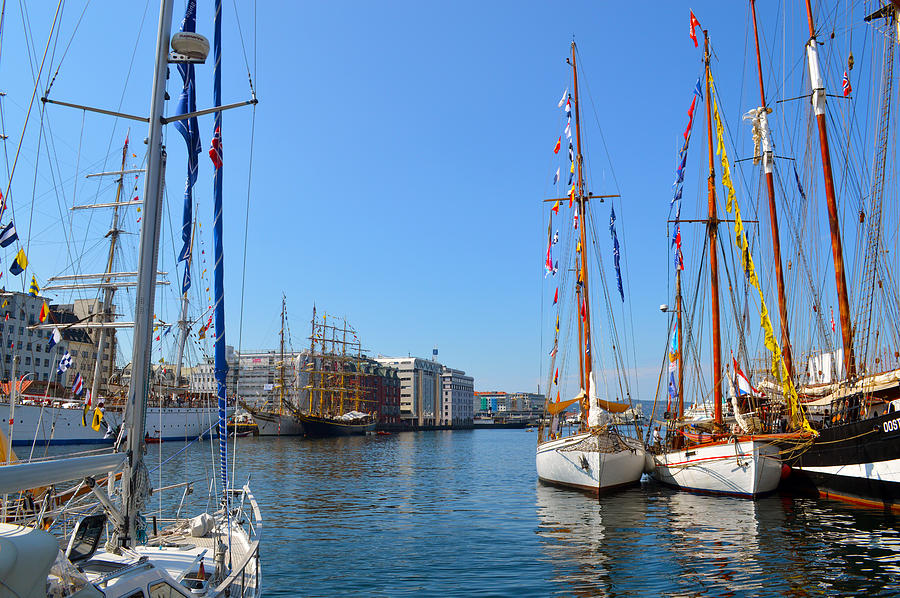 International Sailing Festival in Bergen Norway Photograph by Carol Eliassen