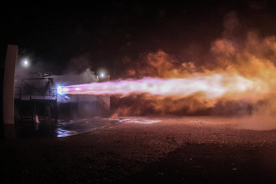 Interplanetary Raptor Engine Test By Spacex Photograph by Spacex/science Photo Library
