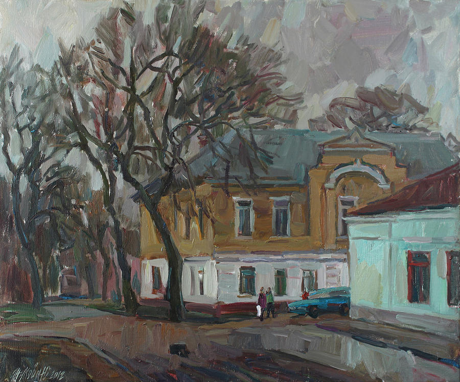 Spring Painting - Intersection by Juliya Zhukova