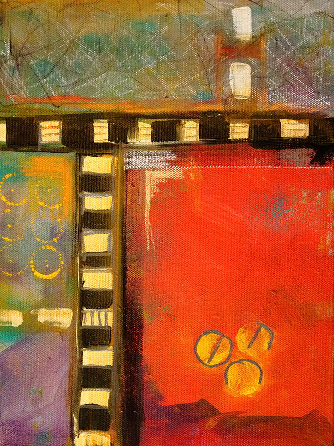 Abstract Painting - Intersection by Nancy Merkle