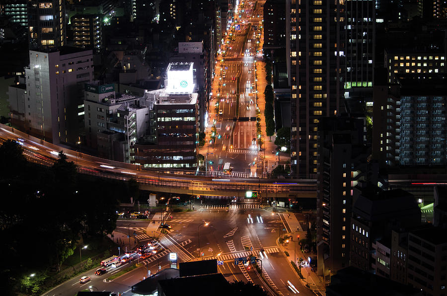 Intersection Of Sakurada Dori & Toei Photograph by Image Courtesy Trevor Dobson