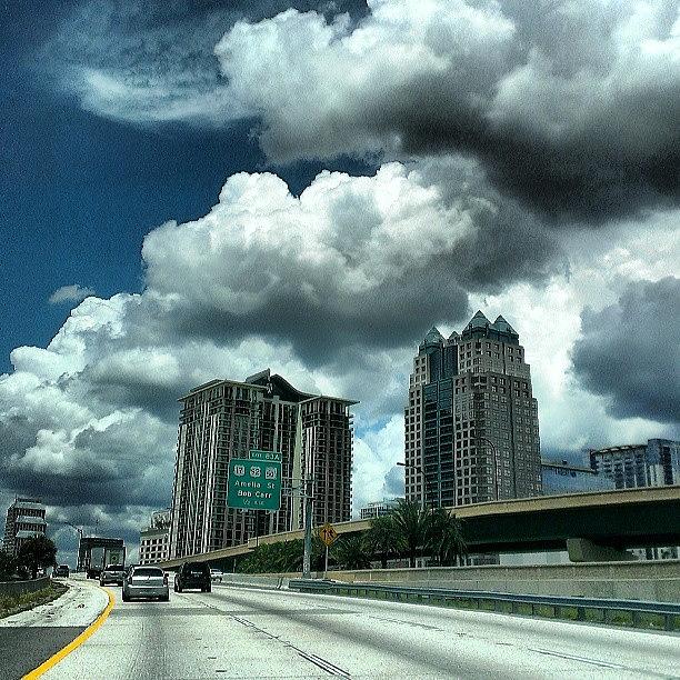 Orlando Photograph - Interstate 4 Orlando #skyporn #orlando by Dan Piraino