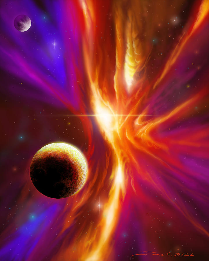 Intersteller Supernova Painting by James Hill