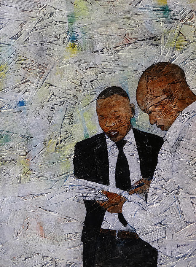 Interview 1 Painting by Ronex Ahimbisibwe