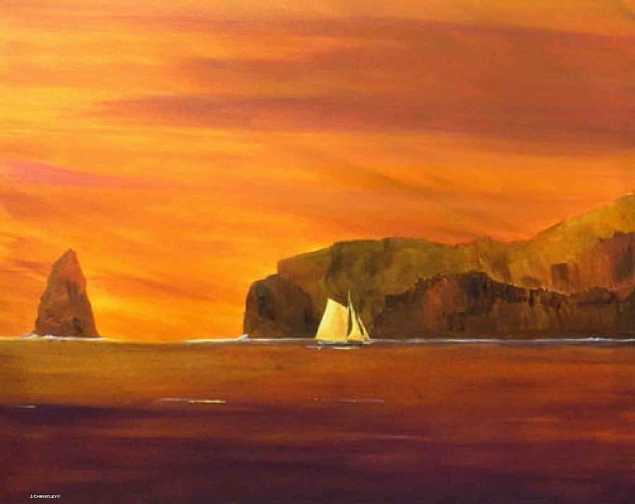 Into Smugglers Cove Painting By Jim Christley