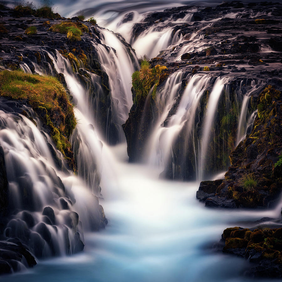 Waterfall Photograph - Into The Blue by Stefan Mitterwallner