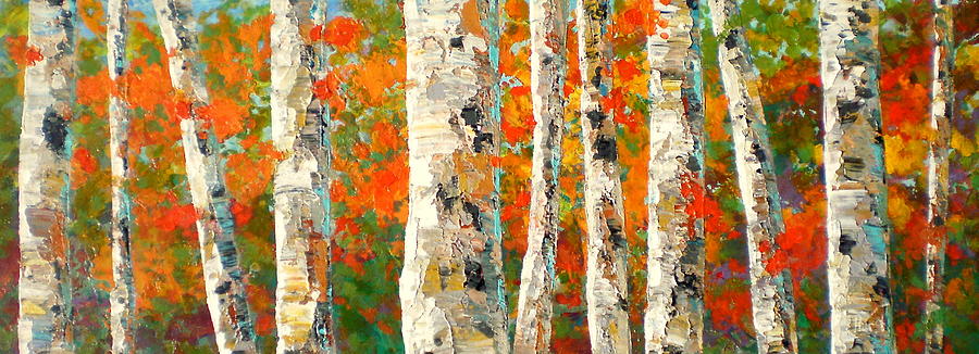 Fall Painting - Into the Fall by Marilyn Hurst