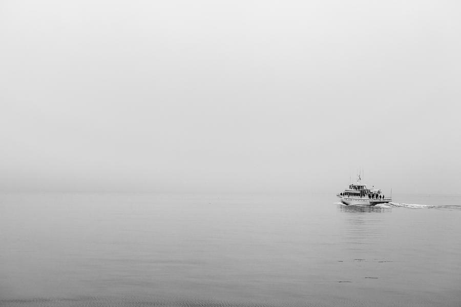 Black And White Photograph - Into the Fog by Jon Glaser