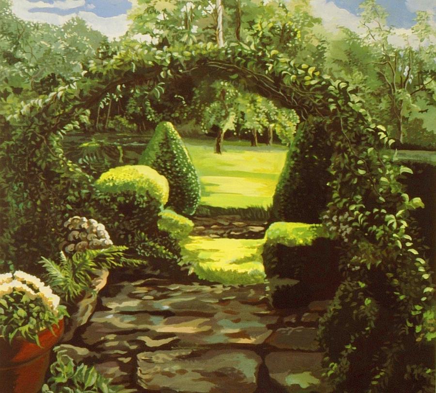 Into The Garden Painting by Alfred Ng