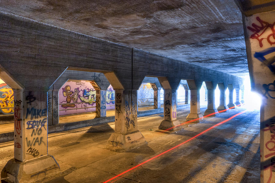 Into The Light - Krog Street Tunnel Photograph by Mark E Tisdale