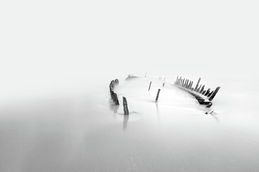 Black And White Photograph - Into The Mist by Mel Brackstone