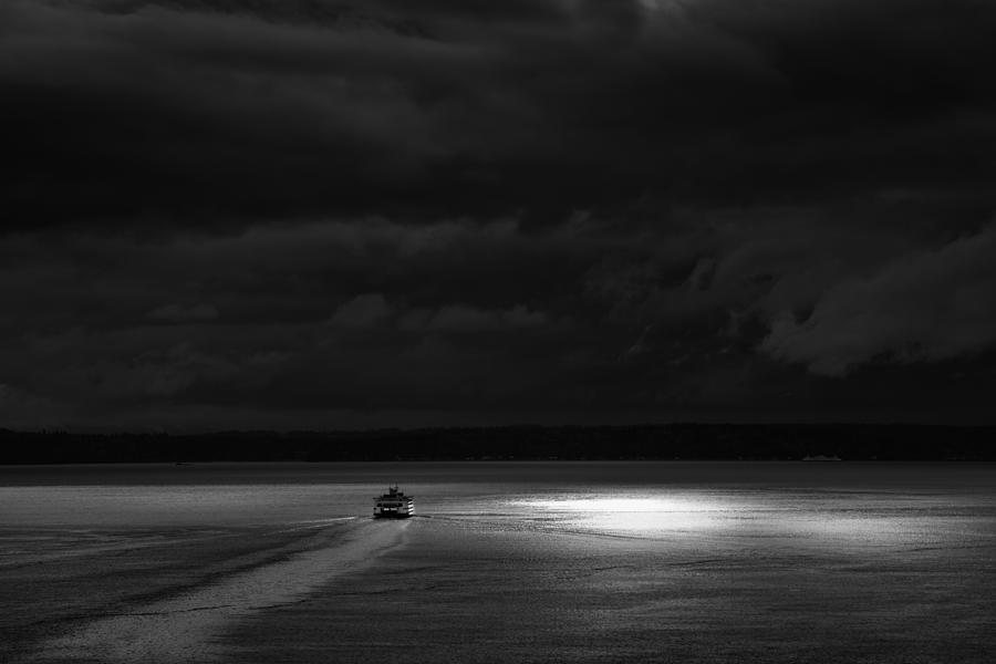 Into The Storm BW Photograph by Roger Mullenhour