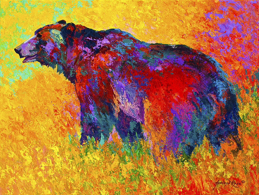 Wildlife Painting - Into The Wind by Marion Rose