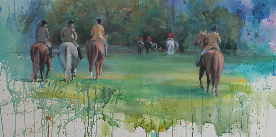 Into the Woods Painting by Susan Bradbury