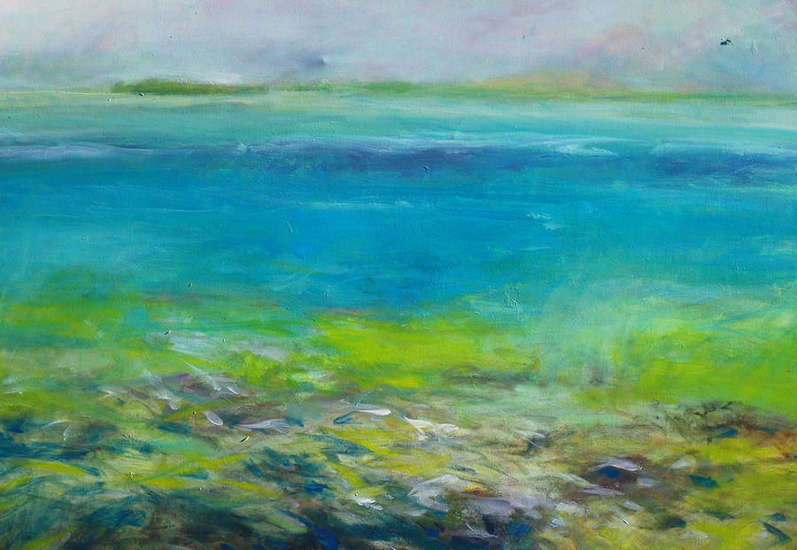 Abstract Painting - Intracoastal I by Marilyn Muller Abstract Painting - Intracoastal I by Marilyn Muller