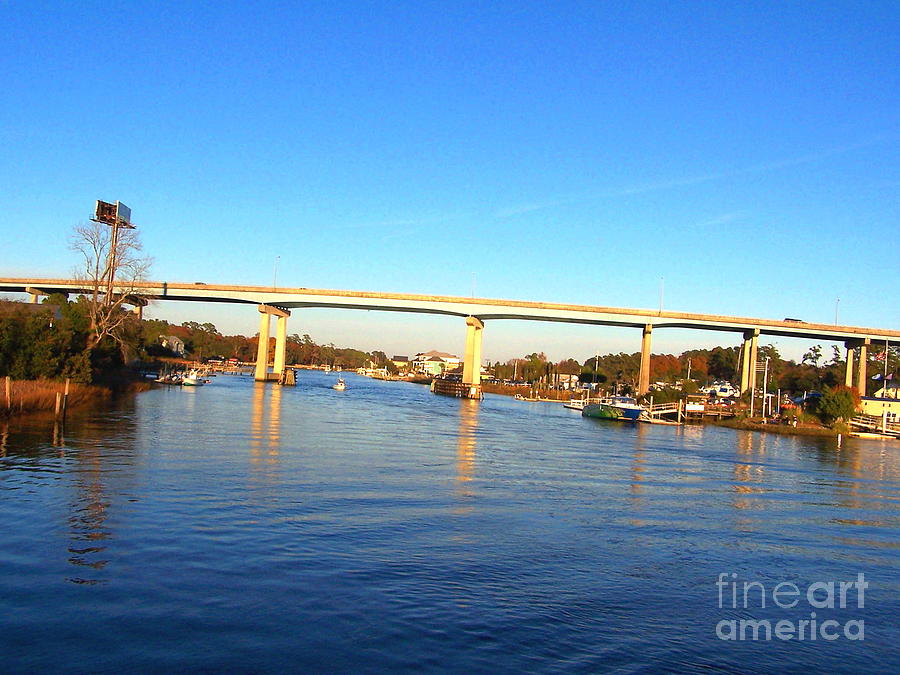 Intracoastal Waterway Bridge At Little River South Carolina by Kenneth ...