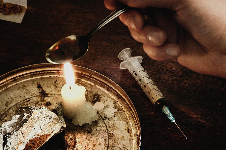 Intravenous Drug Use, Photograph by John Rensten