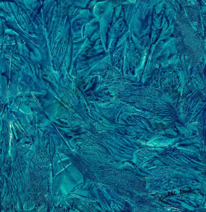 Intricate Blue Painting by Kendall Kessler
