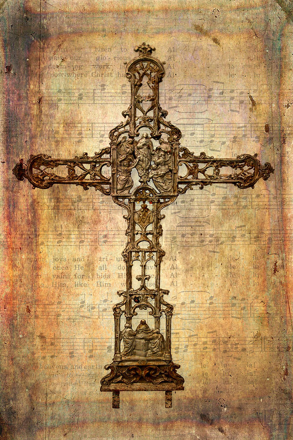 Intricate Rusty Iron Cross Photograph by David and Carol Kelly