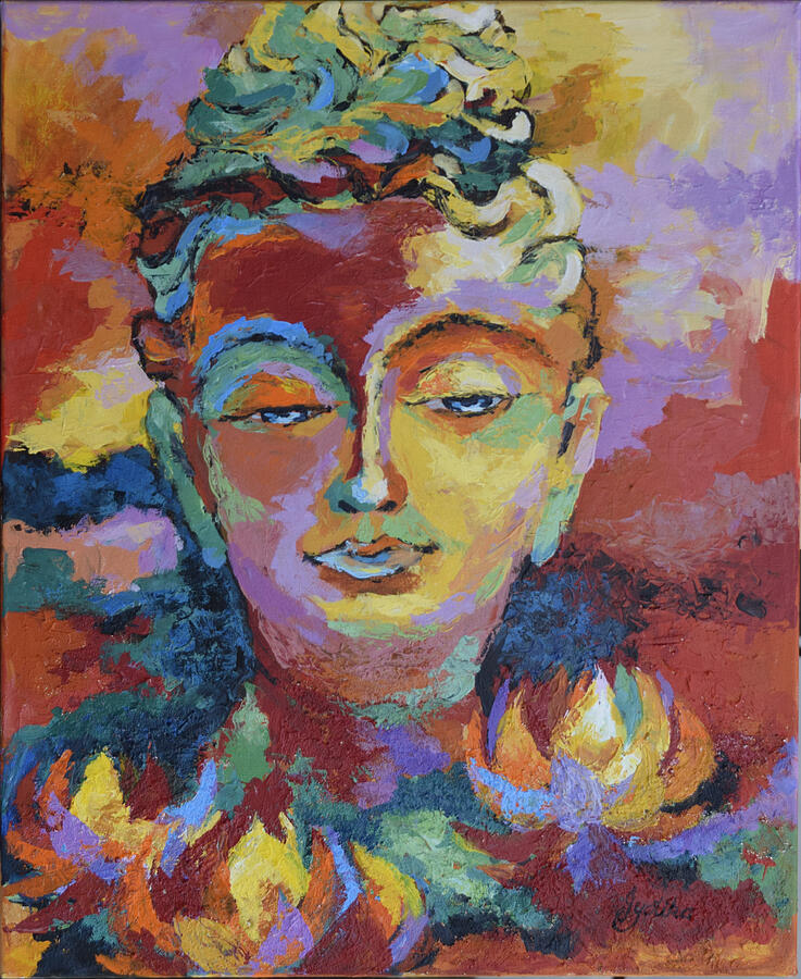 Introspection Painting by Jyotika Shroff Introspection Painting by Jyotika Shroff