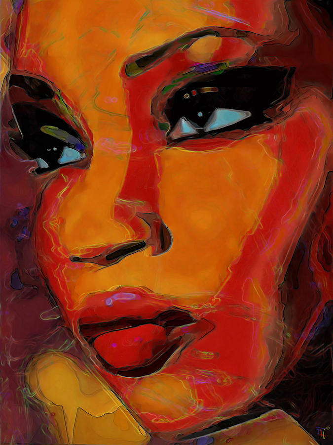 Portrait Painting - Intuition by Fli Art