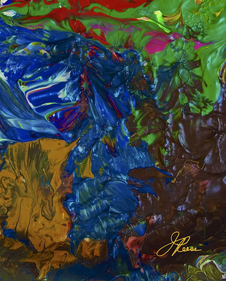 Intuitive Abstract Painting Painting by Joan Reese