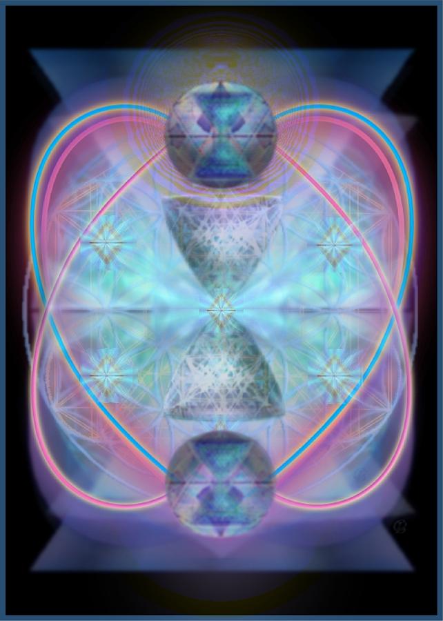 5x7 Digital Art - Intwined Hearts Chalice Shimmering Turquoise Vortexes by Christopher Pringer 5x7 Digital Art - Intwined Hearts Chalice Shimmering Turquoise Vortexes by Christopher Pringer
