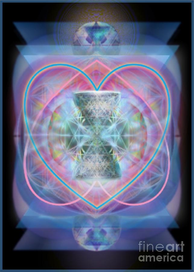 5x7 Digital Art - Intwined Hearts Chalice Wings Of Vortexes Radiant Deep Synthesis by Christopher Pringer 5x7 Digital Art - Intwined Hearts Chalice Wings Of Vortexes Radiant Deep Synthesis by Christopher Pringer