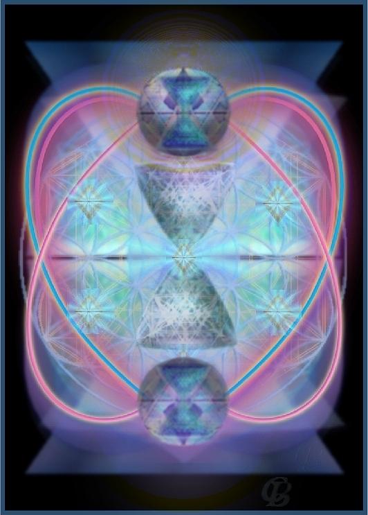 5x7 Digital Art - Intwined Hearts Gold-lipped 3d Chalice Orbs Radiance by Christopher Pringer 5x7 Digital Art - Intwined Hearts Gold-lipped 3d Chalice Orbs Radiance by Christopher Pringer