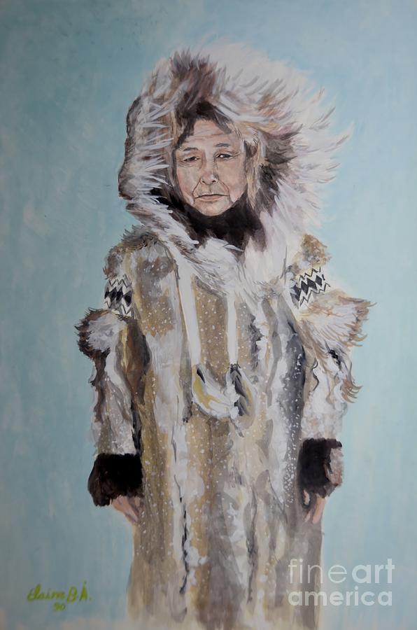 Inuit Woman Painting by Elaine Berger