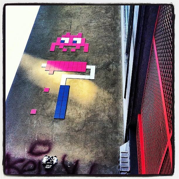 London Photograph - Invader by Daniel Sweeney
