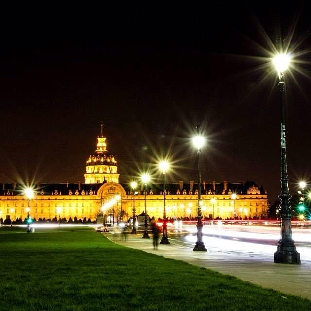 Paris Photograph - #invalides At Night #paris #canon7d by Louise Chester