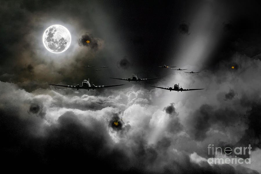 C47 Digital Art - Invasion of Europe by Airpower Art