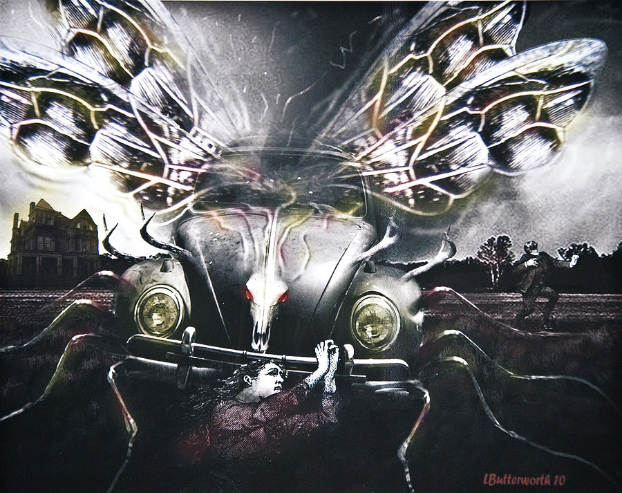 Surrealism Digital Art - Invasion Of The Mutant Beetles by Larry Butterworth