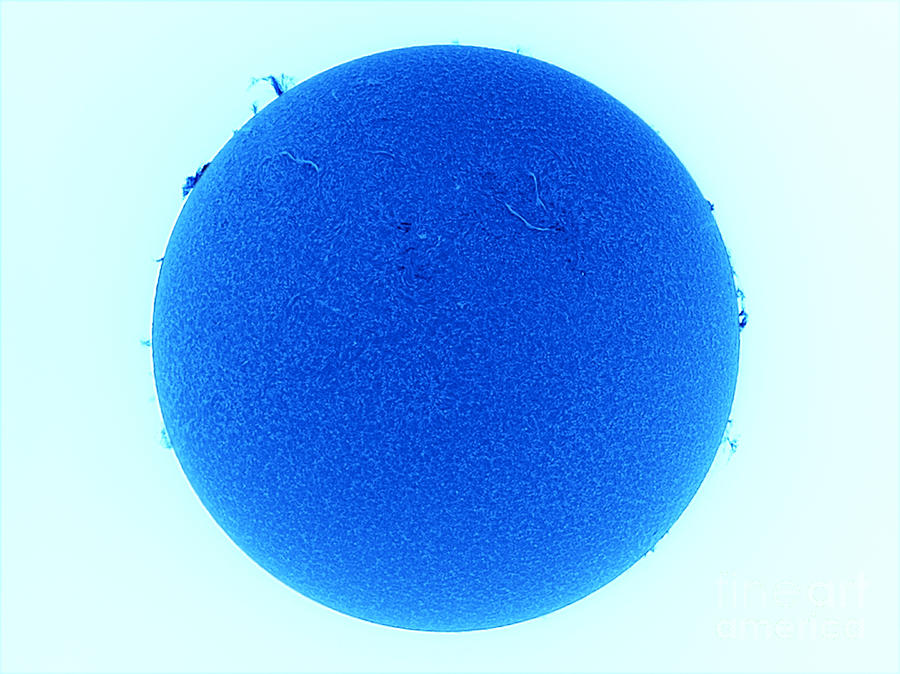 The sun, inverted colors