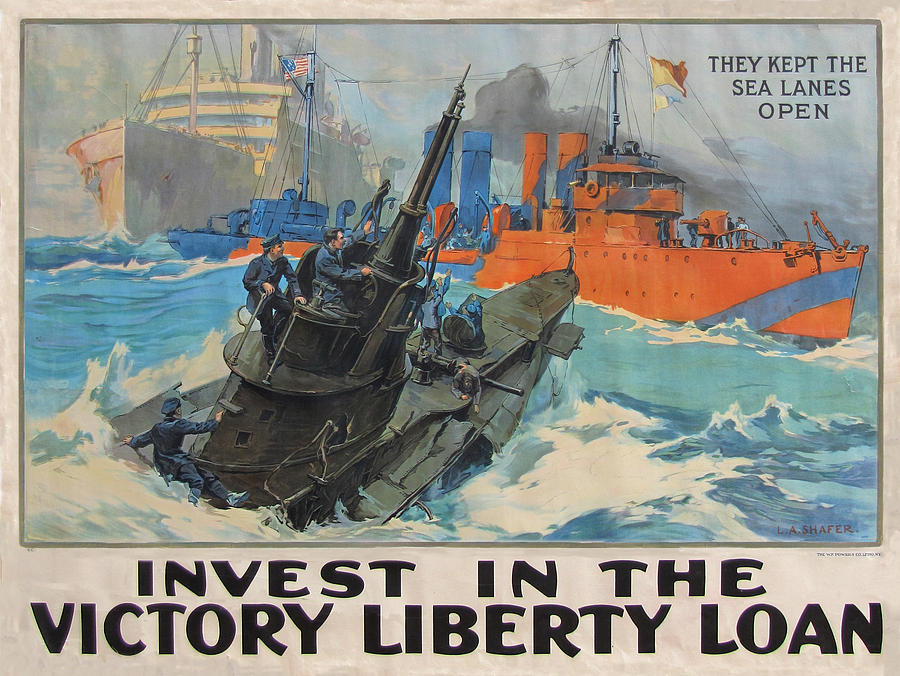 Flag Painting - Invest In Victory by JQ Licensing