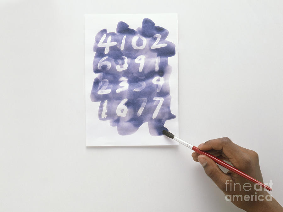 Invisible Ink Numbers Photograph by Clive Streeter / Dorling Kindersley