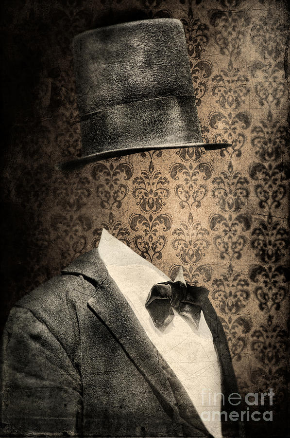 Invisible Man in Top Hat and Bow Tie Photograph by Jill Battaglia