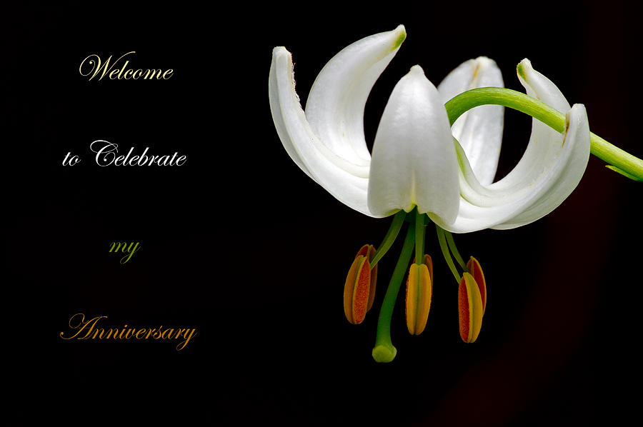 Invitation card Lilium Martagon Photograph by Torbjorn Swenelius