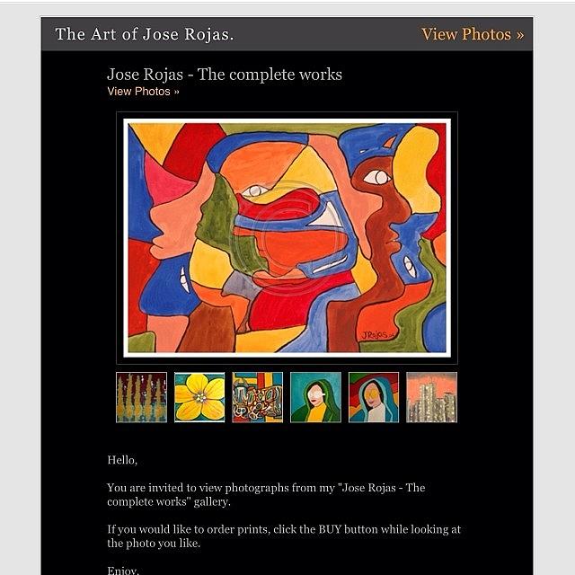 Artist Photograph - Invitation To View My Art. #art #artist by Jose Rojas