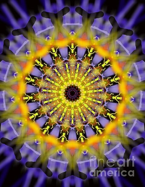 Inspirational Digital Art - Inwards and Outwards by Michael African Visions