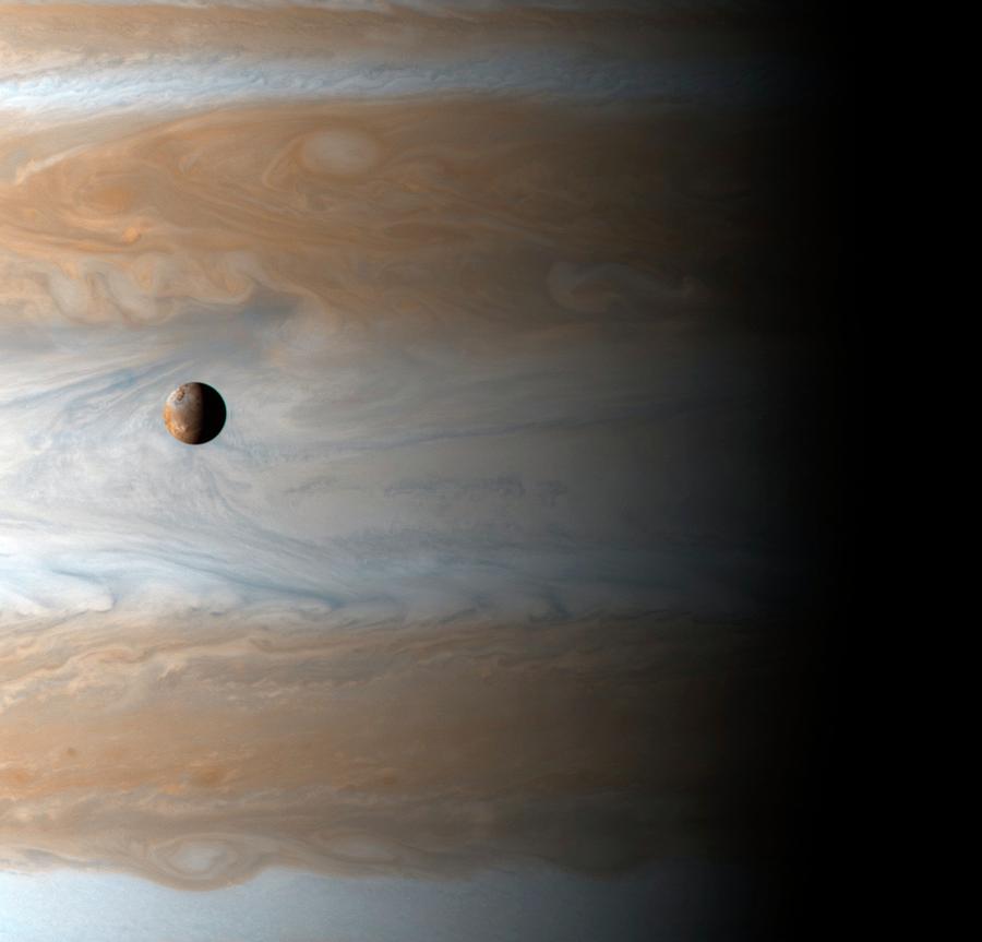 Io And Jupiter Photograph by Nasa/jpl/university Of Arizona/science Photo Library