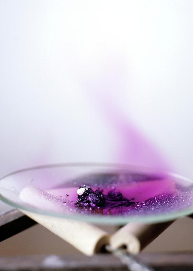 sublimation of iodine crystals