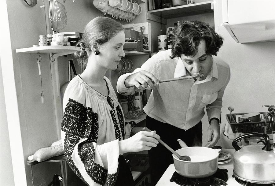 Ion And Francoise Filotti Cooking Photograph by Susan Wood