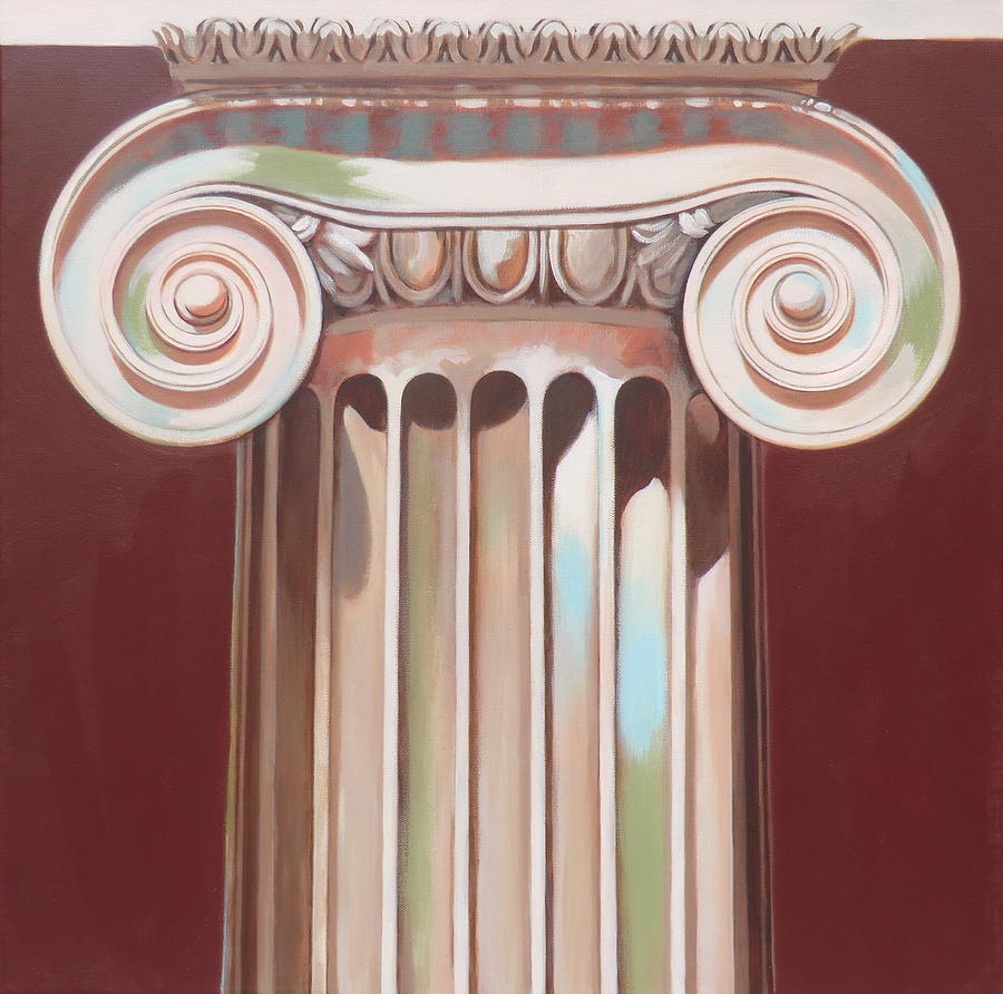 Architecture Painting - Ionic Column by Elisabeth Olver