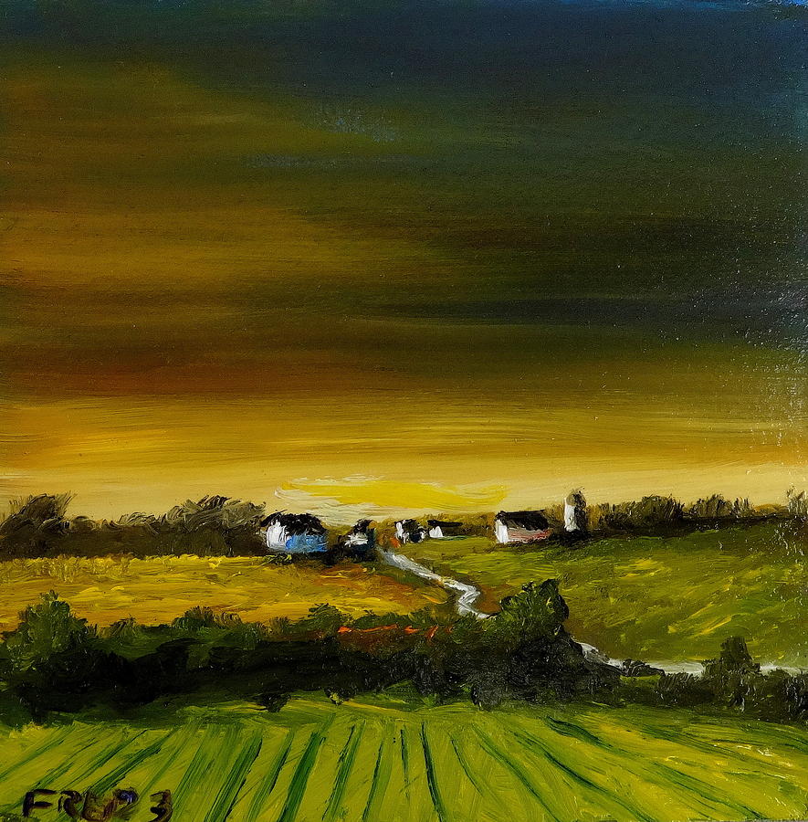 Iowa Sunrise 3 Painting by Fred Wilson