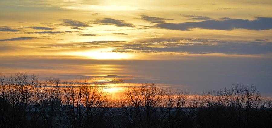 Iowa Sunrise Panorama Photograph by Bonfire Photography