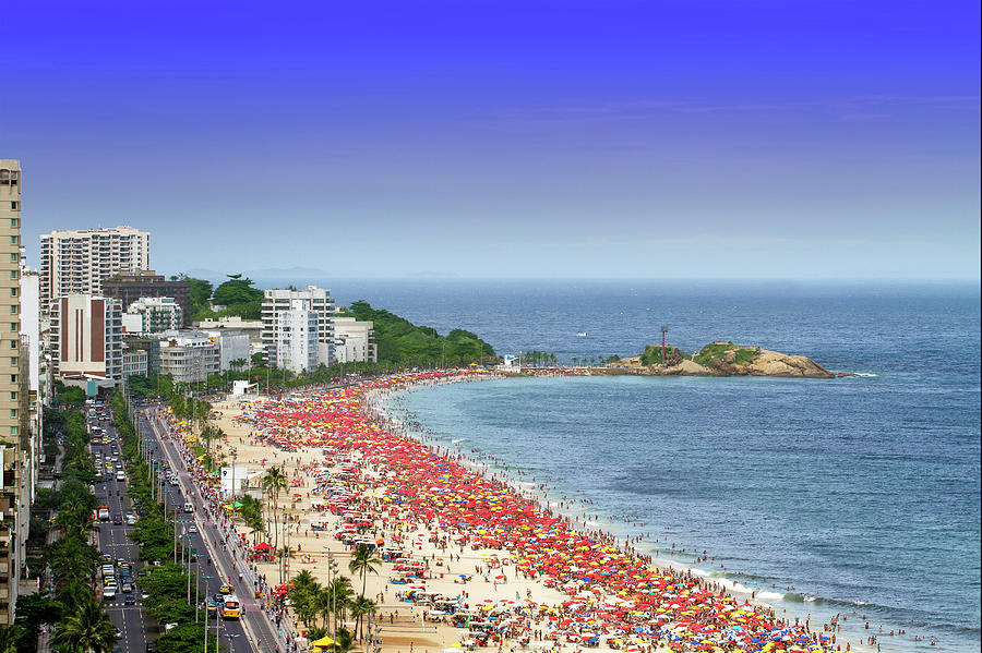 Ipanema Beach In Rio De Janeiro Photograph by Luoman